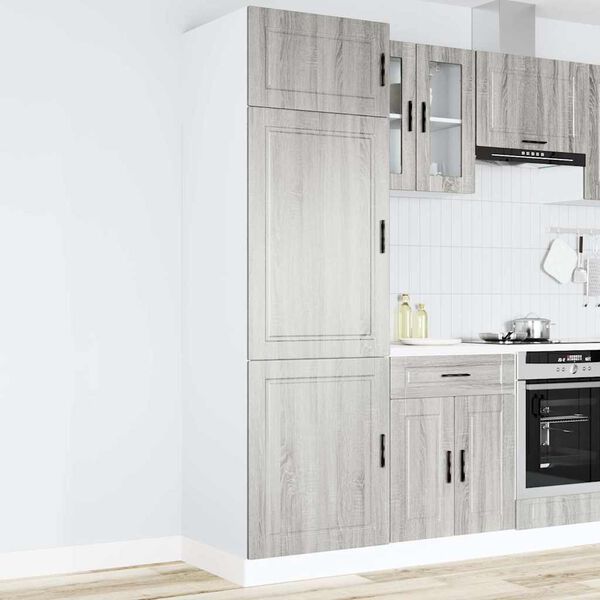 vidaXL Kitchen Cupboard "Porto" Grey Sonoma Engineered Wood