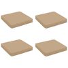 vidaXL 4-Piece Seat Cushions VUGHT 4 pcs 100% Polyester Sand