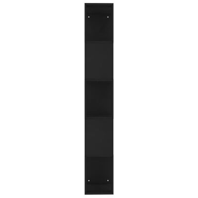 vidaXL Book Cabinet/Room Divider Black 45x24x159 cm Engineered Wood