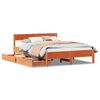 vidaXL Bed Frame without Mattress Wax Brown 120x200 cm Solid Wood Pine