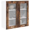 vidaXL Hanging Cabinet Smoked Oak 80 x 31 x 80 cm Engineered Wood