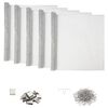 vidaXL Light Shaft Cover with Clips 5 pcs 70 x 130 cm Aluminum Silver