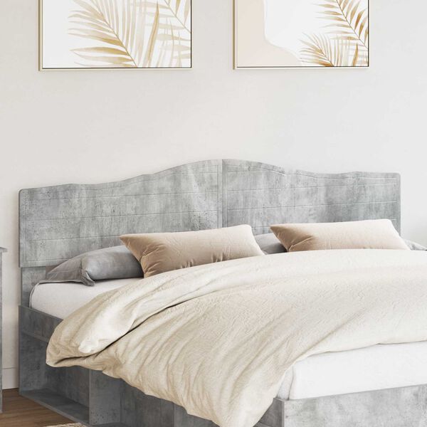 vidaXL Headboard Concrete Grey 200 cm Engineered wood