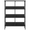 vidaXL Bookshelf Black Oak 82 x 32 x 112 cm Engineered Wood