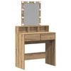 vidaXL Dressing Table Artisan oak 80 x 41 x 144.5 cm Engineered Wood