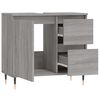 vidaXL Bathroom Cabinet Grey Sonoma 65x33x60 cm Engineered Wood