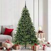 vidaXL Artificial Christmas Tree with 300 LEDs Green 180 cm PE and PVC