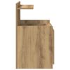 vidaXL Bedside Cabinet with 2 Drawers Artisan Oak 40x36.5x62 cm