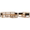 vidaXL Outdoor Sofa Set 6 pcs Natural Solid Acacia Wood