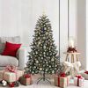 vidaXL Artificial Christmas Tree with 150 LEDs with Stand Green 150 cm
