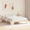 vidaXL Bed Frame Natural 160 x 200 cm Solid Pine Wood