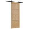 vidaXL Sliding Door Brown 78 x 202 cm Solid Pine Wood