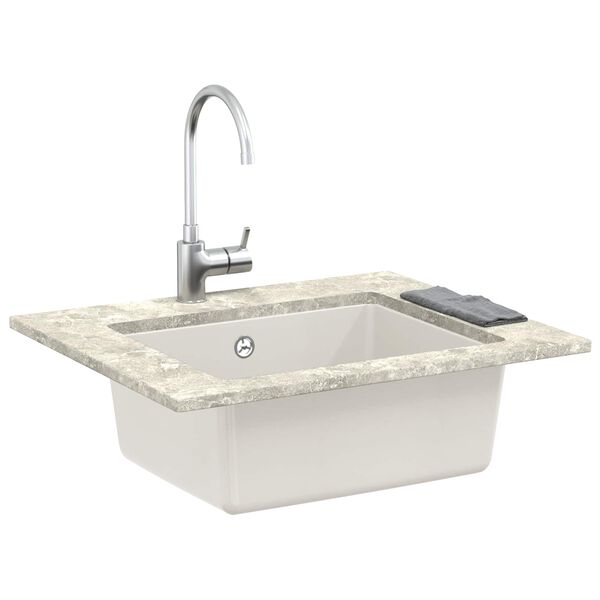 vidaXL Sink White 530 x 460 mm 80% Quartz and 20% Resin
