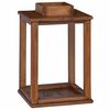 vidaXL Lantern 3 pcs Natural Mahogany Wood