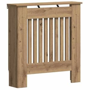 vidaXL Radiator Cover Artisan Oak 78 x 19 x 81.5 cm Engineered Wood