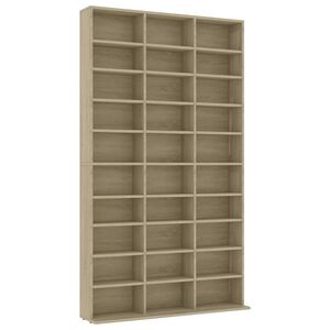 vidaXL CD Cabinet Sonoma Oak 102x23x177,5 cm Engineered Wood
