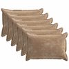vidaXL Cushion Cover 6 pcs HOUTEN Brown 50 x 70 cm Chenille Fabric