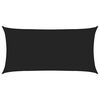 vidaXL Sunshade Sail Black 2.5 x 6 m HDPE