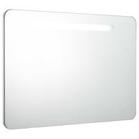 vidaXL LED Bathroom Mirror Cabinet 80x9.5x55 cm