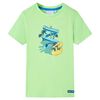 vidaXL Kids' T-shirt Neon Green 116