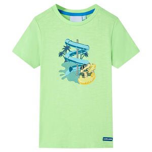 vidaXL Kids' T-shirt Neon Green 116