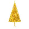 vidaXL Artificial Pre-lit Christmas Tree with Ball Set Gold 240 cm PET