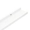 vidaXL Picture Frame Ledge Shelves 2 pcs White 60x9x3 cm MDF