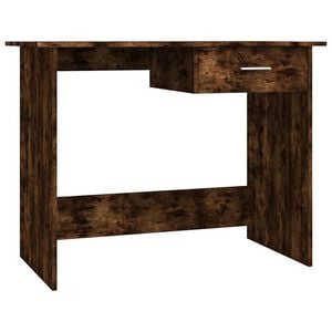vidaXL Desk Smoked Oak 100x50x76 cm Engineered Wood
