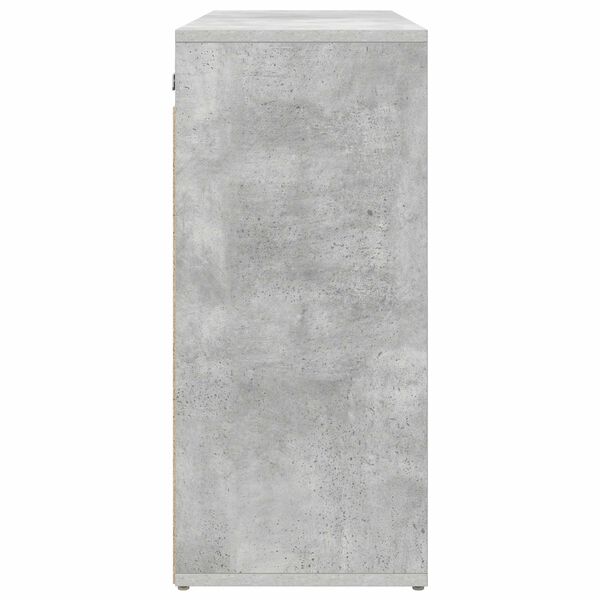vidaXL Shoe Cabinet Concrete grey 77.5 x 30 x 67 cm Engineered Wood