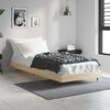 vidaXL Bed Frame without Mattress Sonoma Oak 75x190 cm Small Single Engineered Wood