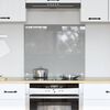 vidaXL Kitchen Backsplash Light grey 70 x 60 x 0.6 cm Tempered Glass