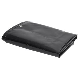 vidaXL Tarpaulins Black 4 x 4 m Canvas with PVC Coating
