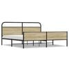 vidaXL Metal Bed Frame without Mattress Sonoma Oak 183x213 cm