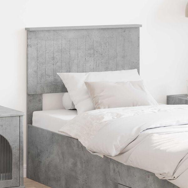 vidaXL Headboard with Headboard Concrete Grey 75 cm Engineered wood
