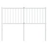 vidaXL Metal Replace Headboard White 120 cm