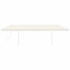 vidaXL Manual Retractable Awning with Posts 6x3 m Cream