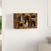 vidaXL Hanging Cabinet Smoked Oak 60 x 20 x 40 cm Engineered Wood