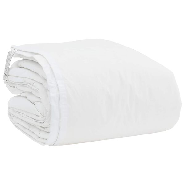 vidaXL Duvet Set with Pillow 3 pcs White Microfiber and Cotton