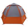 vidaXL Instant Tent Folding Grey and Orange 280 x 280 x 160 cm Steel