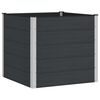 vidaXL Garden Raised Bed Black 100 x 100 x 91 cm WPC and Aluminium