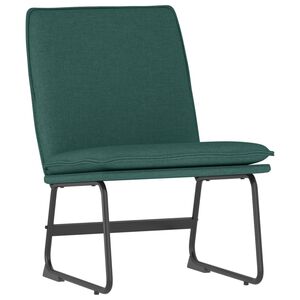 vidaXL Lounge Chair Dark Green 52x75x76 cm Fabric