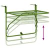 vidaXL Balcony Table Green 60x40 cm Steel