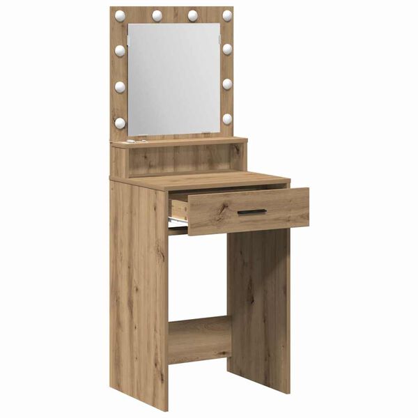 vidaXL Dressing Table Artisan Oak 50 x 41 x 135 cm Engineered Wood