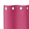 vidaXL Blackout Curtains with Rings 2 pcs Bright Pink 140 x 140 cm