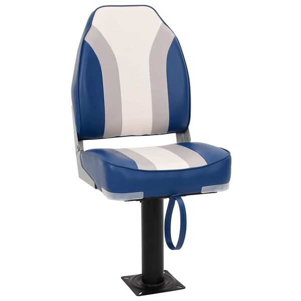 vidaXL Boat Seat with Pedestal 360&deg; Rotatable