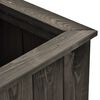 vidaXL Raised Bed Dark Grey 74x77x30 cm Solid Pinewood