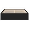 vidaXL Bed Frame without Mattress Black 120x190 cm Small Double Small Double