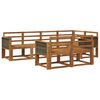 vidaXL Outdoor Sofa Set 7 pcs Natural Solid Acacia Wood