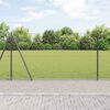 vidaXL Fence Post Grey 100 x 1.2 m (13 mm mesh) Steel and PVC