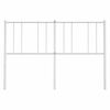 vidaXL Metal Headboard White 160 cm